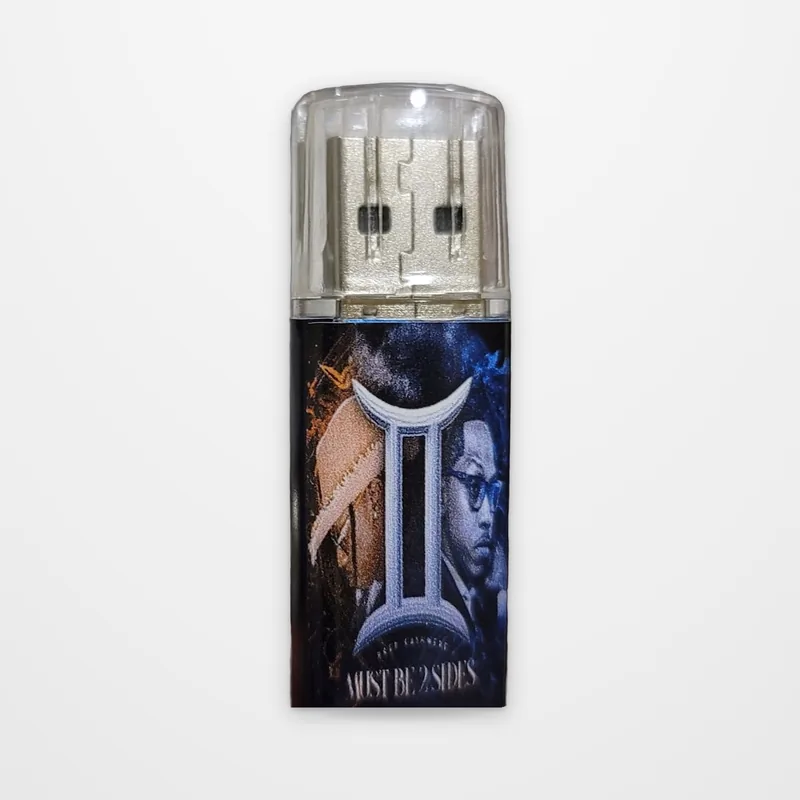 Gemini Must B 2 Sides album on a USB drive